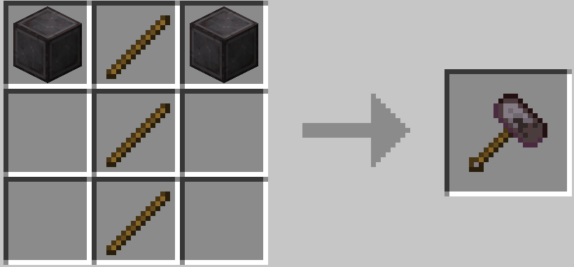 Netherite Hammer Recipe